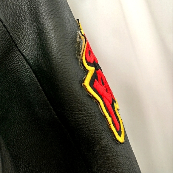 Danier Daft Punk Genuine Leather Zip Jacket Size 4 - Picture 3 of 11